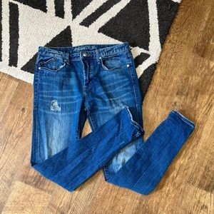 Martin + Osa distressed skinny denim jeans